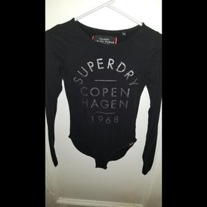 Women's Long sleeved Superdry bodysuit